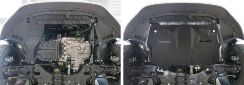 Защита картера двигателя и КПП Volkswagen Polo V 2009-2015 Седан V - все Арт. 111.05842.1