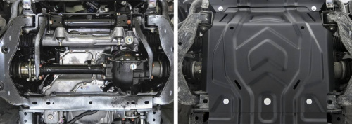 Защита картера двигателя Mitsubishi L200 V 2015-2019 V - 2.4d; 2.4d H.P. Арт. 111.4041.1