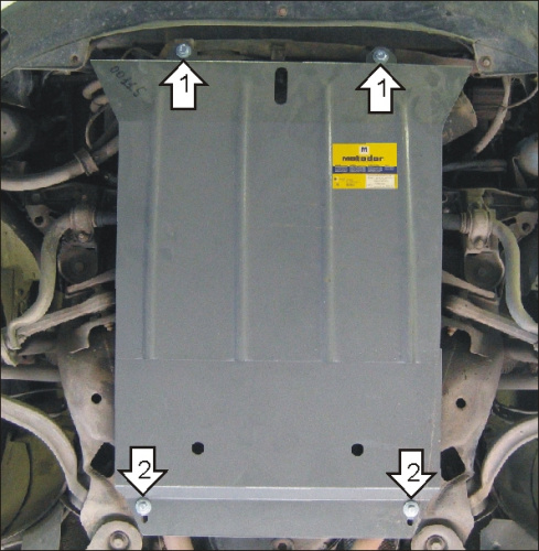 Защита картера двигателя и КПП Audi A4 III (B7) 2004-2009 Седан V-1,6; 1,8; 2,0 - FWD Арт. 02713