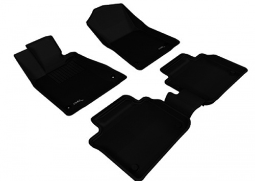Коврики в салон Lexus GS IV 2011-2015, 3D ткань Sotra Lux, Черный, 2WD версия Арт. STR74-00222