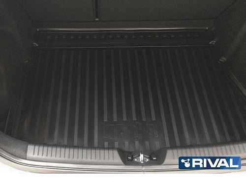 Коврик в багажник Kia ProCeed II (JD) 2013-2015 Хэтчбэк 3 дв., полиуретан Rival, Черный, Арт. 12801003