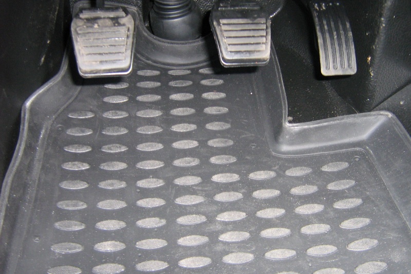 Коврики в салон Ford Tourneo II 2006-2014 Микроавтобус, полиуретан Element, Черный, Арт. s000.13