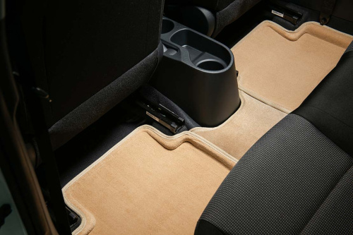 Коврики в салон Toyota Camry VII (XV50) 2011-2014, 3D ткань Seintex , Бежевый, Арт. 85480