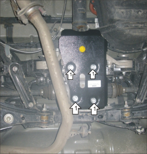 Защита заднего дифференциала Toyota RAV4 III (XA30) 2005-2010 V-2,0; 2,5- 4WD Арт. 02569