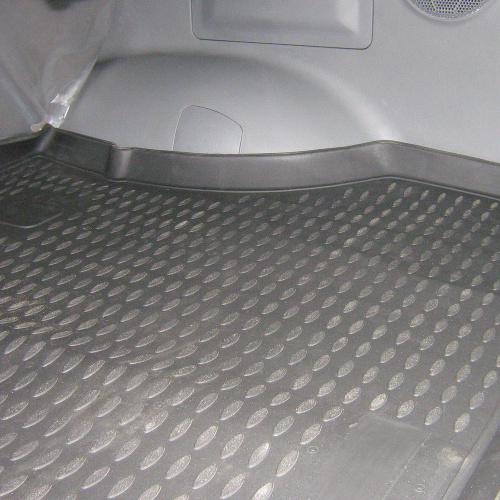 Ковер багажника Hyundai Santa Fe I (SM) 2000-2004 Внедорожник 5 дв., полиуретан Element, Чёрный, Арт. NLC.20.11.B13