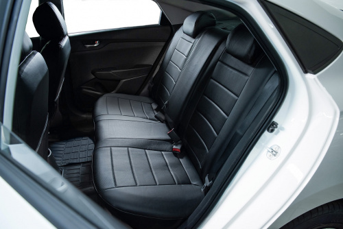 Чехлы модельные (с airbag) (40/60) чёрный+чёрный, арт. 85667