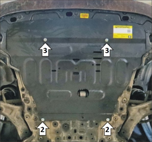 Защита картера двигателя и КПП Hyundai Staria 2021- V-2,2D 4WD, FWD Арт. 70908