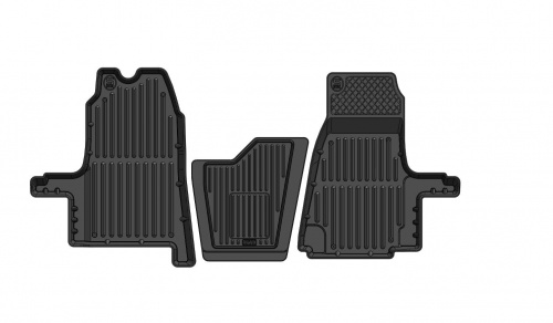 Коврики в салон Ford Tourneo II 2006-2014 Микроавтобус, резина 3D SRTK Premium, Черный, Арт. PR.FD.TR.06G.02053