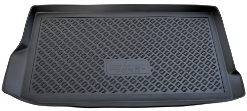 Коврик в багажник Daewoo Matiz I (M150) 2000-2015 Хэтчбэк 5 дв., полиуретан Norplast, Черный, подходит после 2005 г.в. Арт. NPA00-T15-200