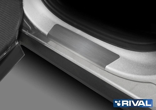 Накладки порогов RIVAL (4 шт.) Hyundai Tucson (2021-)