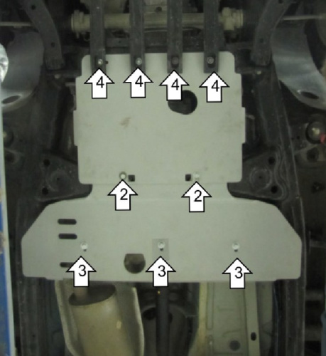 Защита КПП и РК Volkswagen Amarok I 2010-2016 Пикап V-2,0 Арт. 382701