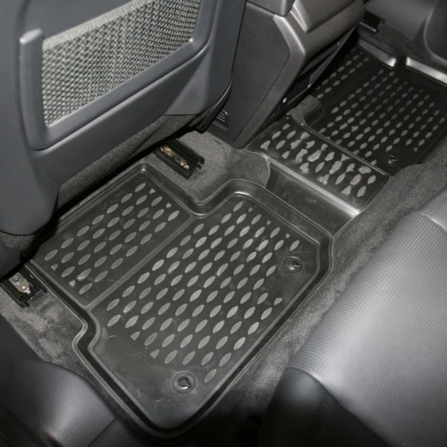 Коврики в салон Land Rover Discovery Sport (L550) 2014-2019, полиуретан 3D Element, Черный, Арт. NLC.3D.28.17.210