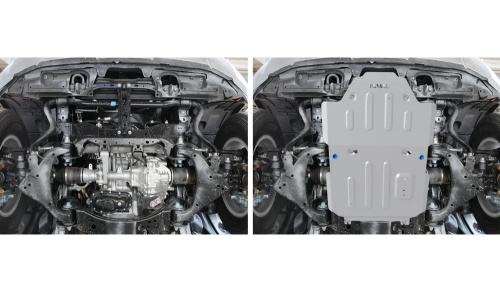 Защита картера двигателя и радиатора Toyota Land Cruiser 300 2021- V-3.5; 3.3TD; 4.0 Арт. 2333955116