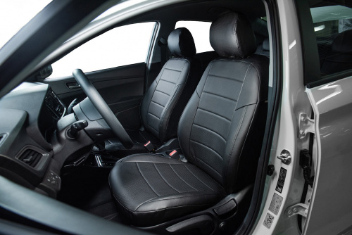 Чехлы модельные (без airbag) (40/60) чёрный+чёрный, арт. 89021