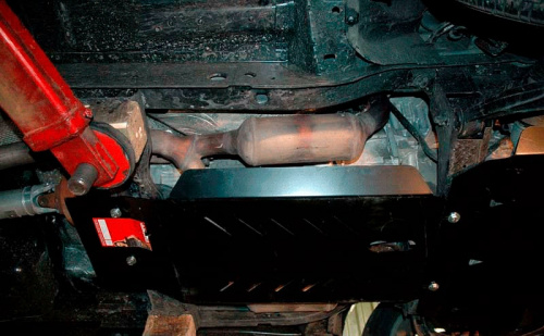 Защита картера двигателя и КПП Dodge Nitro 2006-2011 Внедорожник 5 дв. V-3,7; 4,0; 2,8CRD Арт. 04.0975