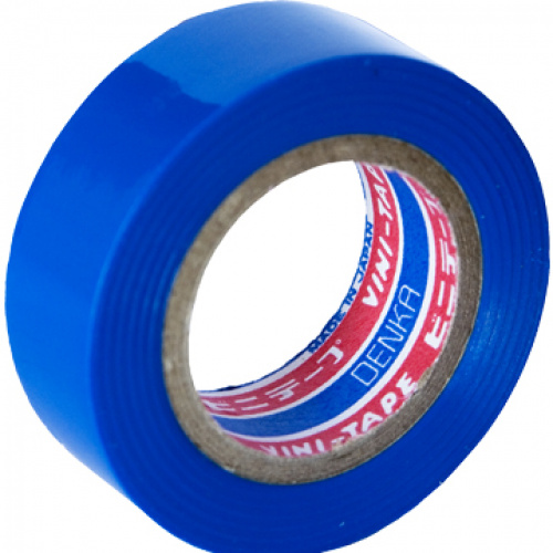 Лента изоляционная синяя Denka Vini Tape 19мм х 9м, арт. #102-BLUE 9M