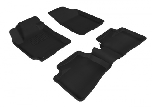 Коврики в салон Hyundai i30 II (GD) 2011-2015 Хэтчбэк 5 дв., 3D ткань Sotra Lux, Черный, Арт. STR74-00220