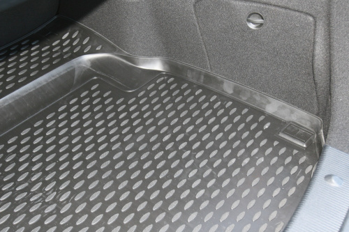 Коврик в багажник Mercedes-Benz C-Класс III (W204) 2011-2015 FL Седан, полиуретан Element, Черный, Арт. NLC.34.39.B10