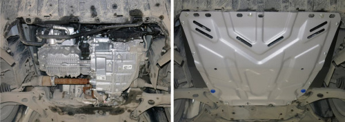 Защита картера двигателя и КПП Ford C-MAX I (Mk1) 2003-2007 Минивэн V - 1.6; 1.8; 2.0 Арт. 333.1850.1