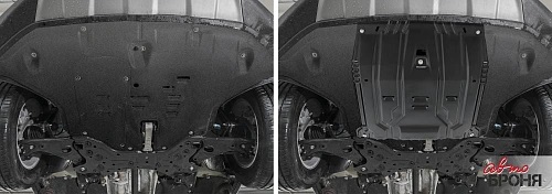 Защита картера двигателя и КПП Hyundai Palisade I 2018-2021 V - 2.2d (220 л.с.); 3.5 для а/м с 2020- Арт. 11123851