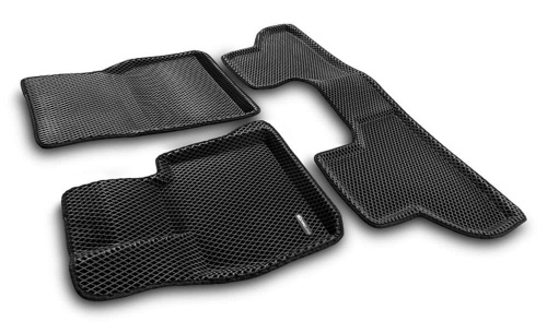 Коврики в салон BMW X5 III (F15) 2013-2018, 3D EVA Euromat, Черный, Арт. EM3DEVA001215