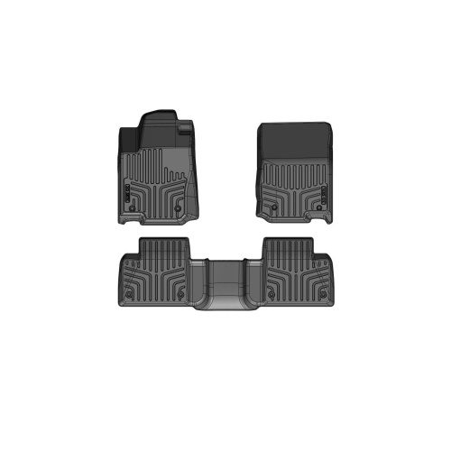 Коврики в салон Mercedes-Benz GL-Класс II (X166) 2012-2016, резина 3D SRTK LUX, Черный, Арт. 3D.MB.GLS.15G.08004