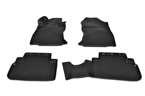Коврики в салон Subaru Forester V (SK/S14) 2018-2021, полиуретан 3D Norplast, Черный, Арт. NPA11-C84-124