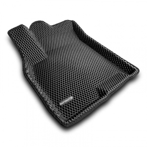 Коврики в салон Chery Tiggo 8 Pro 2021-, 3D EVA Euromat, Черный, комплект на 3 ряда Арт. EM3DEVA001422