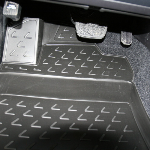 Коврики в салон Lexus GX II 2009-2013 Внедорожник 5 дв., полиуретан Element, Черный, компект на три ряда с логотипом Lexus Арт. NLC.3D.29.12.210k