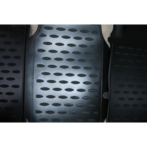 Коврики в салон Toyota Camry VII (XV50) 2011-2014, полиуретан Element, Черный, Арт. NLC4851210KH