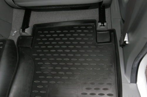 Коврики в салон Toyota Hilux VII 2004-2011 Пикап, полиуретан Element, Черный, кабина Double Cab Арт. NLC.48.45.210k
