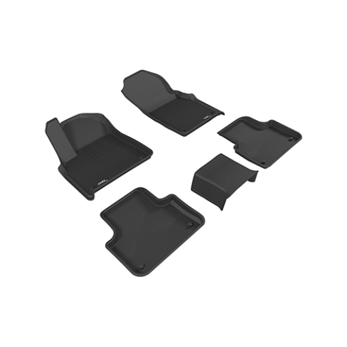 Коврики в салон Audi Q7 II (4M) 2015-2019, 3D ткань Sotra Lux, Черный, Арт. ST 74-00606