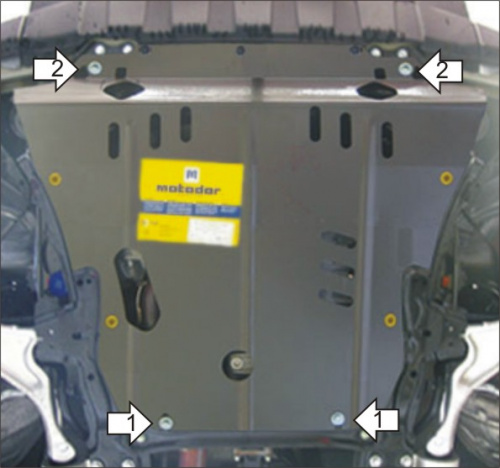 Защита картера двигателя и КПП Acura MDX II (YD2) 2006-2009 Внедорожник 5 дв. V-3,7 Арт. 00823