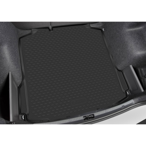 Коврик в багажник Skoda Kodiaq I 2016-2022, полиуретан Element, Черный, длинный Арт. ELEMENT017041