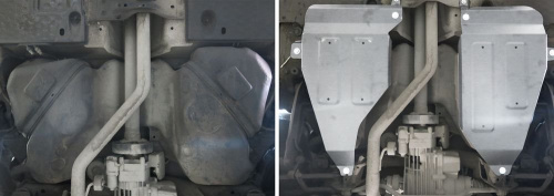 Защита топливного бака Volkswagen Tiguan I 2011-2018 рестайлинг Внедорожник 5 дв. V - 2.0; 2.0d; полный привод Арт. 111.05846.1
