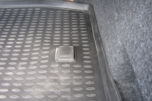 Коврик в багажник Peugeot 206 I 1998-2012 Седан, полиуретан Element, Черный, Арт. NLC.38.01.B10