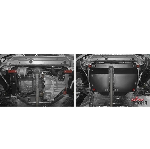 Защита картера двигателя и КПП FAW V2 2012-2015 Хэтчбэк 5 дв. V - 1.3 Арт. 111.08004.1