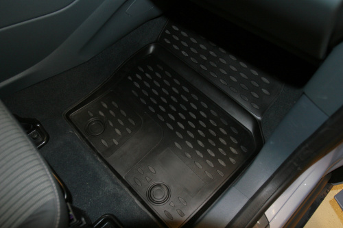 Коврики в салон Ford C-MAX II (Mk2) 2010-2015 Минивэн, полиуретан Element, Черный, Арт. s000.20