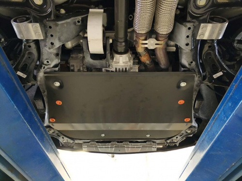 Защита картера двигателя и КПП Chevrolet Traverse II 2017-2021 Внедорожник 5 дв. V-3,6, КПП-все,4х2,4х4 Арт. ALF0323st