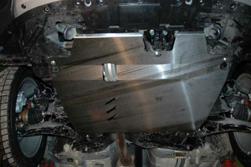 Защита картера двигателя и КПП Mitsubishi Outlander II XL 2005-2009 V-2.0 TD Арт. 14.1176