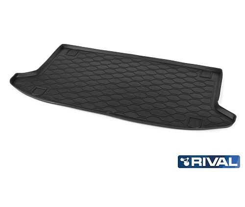 Коврик в багажник Kia Soul III (SK3) 2019-2022, полиуретан Rival, Черный, кроме premium, premium+, GT-Line Арт. 12806004