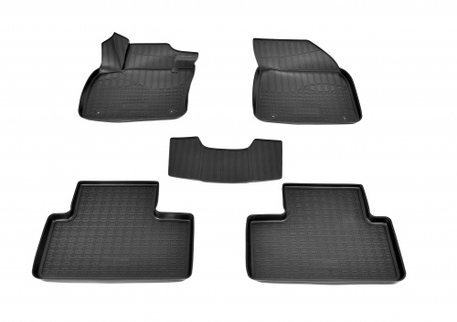 Коврики в салон Volvo XC40 I 2017-2022, полиуретан 3D Norplast, Черный, Арт. NPA11-C96-680