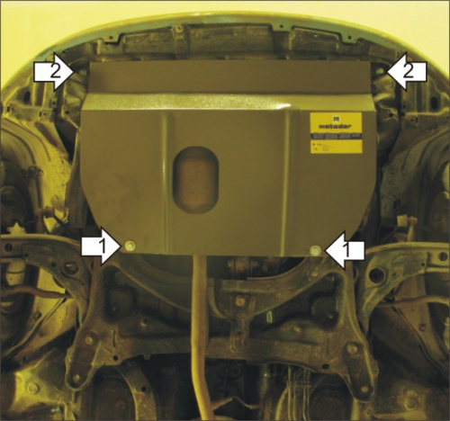 Защита картера двигателя и КПП Toyota Vitz II (XP90) 2005-2011 Хэтчбэк 5 дв. V- 1,0, 1,3 FWD Арт. 72543