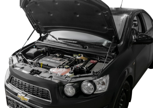 Амортизаторы капота Chevrolet Aveo II (T300) 2011-2020 5 дв., АВТОУПОР Арт. UCHAVE011