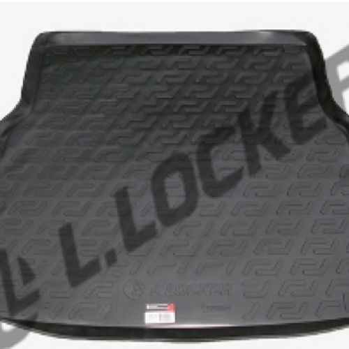 Коврик в багажник Mercedes-Benz C-Класс II (S203) 2000-2004 Универсал, пластик, L.Locker, Черный, Арт. 0127030300