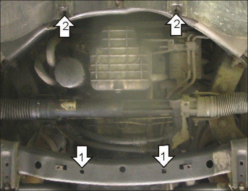 Защита картера двигателя Chrysler 300C I 2004-2007 Седан V-2,7 RWD (Примерялась только на АКПП) Арт. 10301