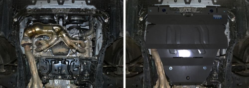 Защита картера двигателя Subaru Legacy V (B14) 2009-2012 Универсал V - 2.0; 2.5; Увеличенная Арт. 111.05408.1