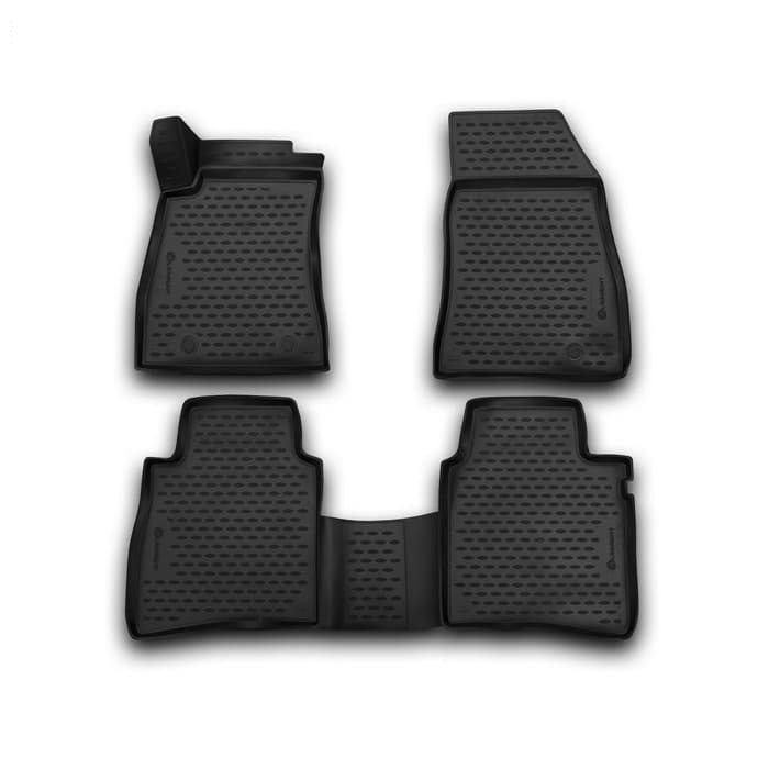 Коврики в салон Nissan Sentra (B17) 2014-2017 Седан, полиуретан 3D Element, Черный, Арт. NLC.36.52.210k