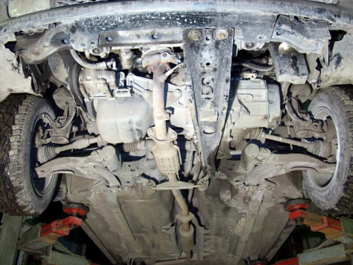 Защита картера двигателя и КПП Mazda 323 VI (BJ) 2000-2003 рестайлинг Хэтчбэк 5 дв. V-1,6; 2,0; 2,0d Арт. 12.0319