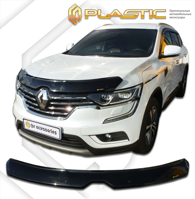 Дефлектор капота Renault Koleos II 2016-2019 Внедорожник 5 дв., на зажимах 1 шт Арт. CA-1285